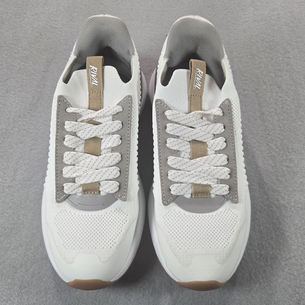 Rival Coast Sneakers Womens 6 White Toffee Gum R23WAT153Y Low Top Mesh Leather